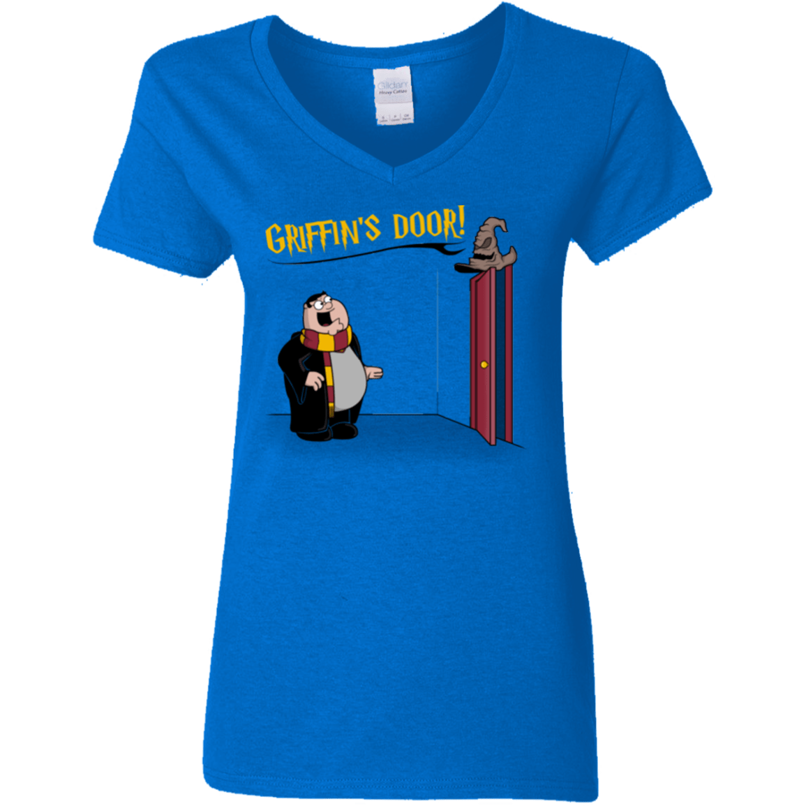 T-Shirts Royal / S Griffins Door Women's V-Neck T-Shirt