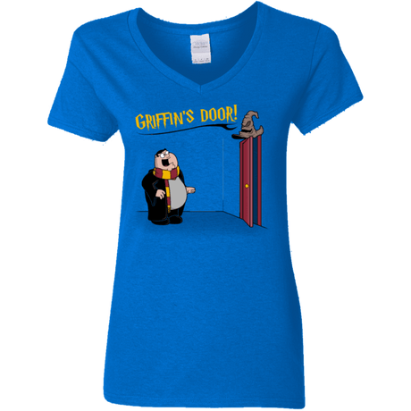 T-Shirts Royal / S Griffins Door Women's V-Neck T-Shirt