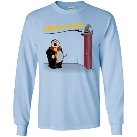 T-Shirts Light Blue / YS Griffins Door Youth Long Sleeve T-Shirt