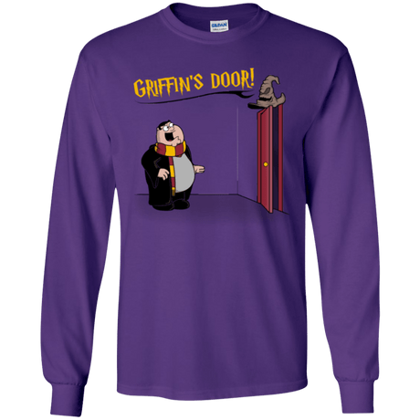 T-Shirts Purple / YS Griffins Door Youth Long Sleeve T-Shirt