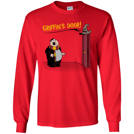 T-Shirts Red / YS Griffins Door Youth Long Sleeve T-Shirt