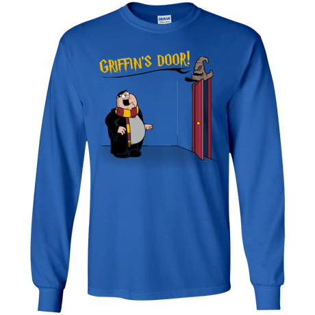 T-Shirts Royal / YS Griffins Door Youth Long Sleeve T-Shirt