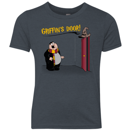 T-Shirts Vintage Navy / YXS Griffins Door Youth Triblend T-Shirt