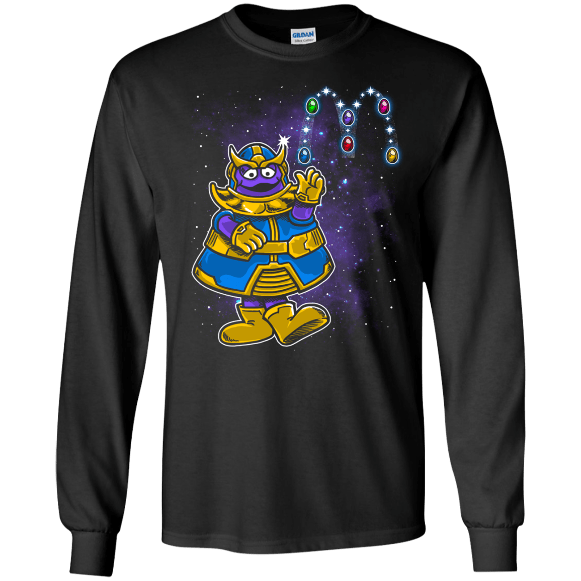 T-Shirts Black / S Grimace Men's Long Sleeve T-Shirt