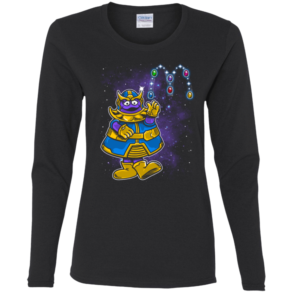 T-Shirts Black / S Grimace Women's Long Sleeve T-Shirt