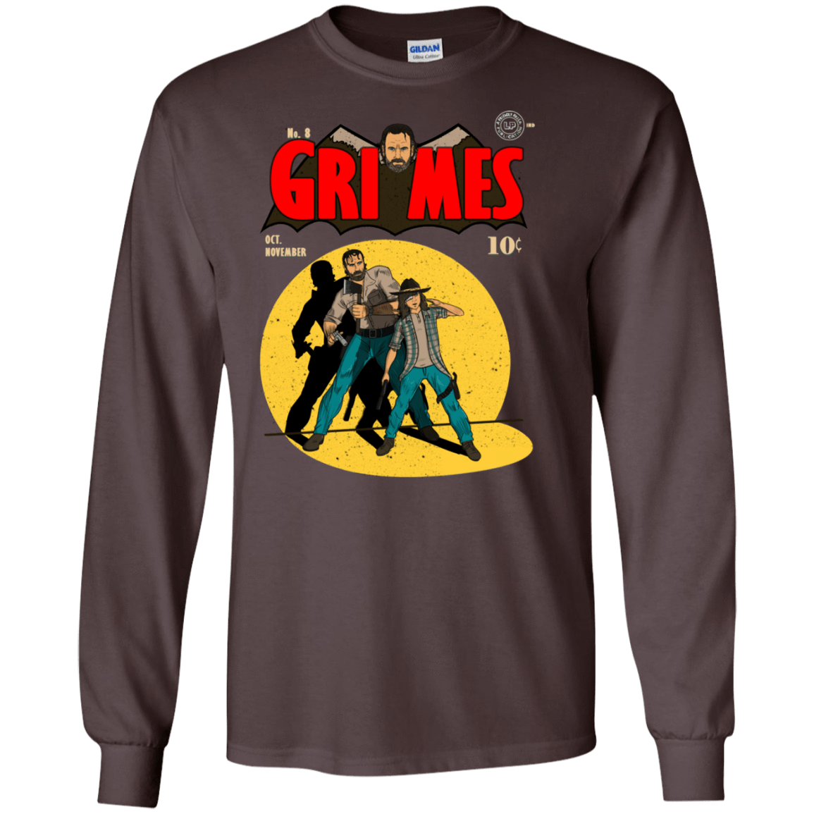 T-Shirts Dark Chocolate / S Grimes Men's Long Sleeve T-Shirt