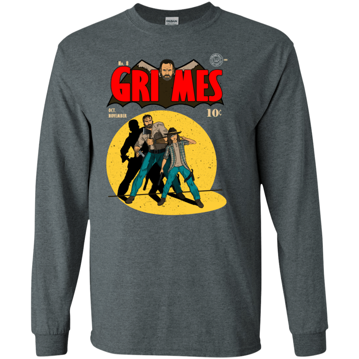 T-Shirts Dark Heather / S Grimes Men's Long Sleeve T-Shirt