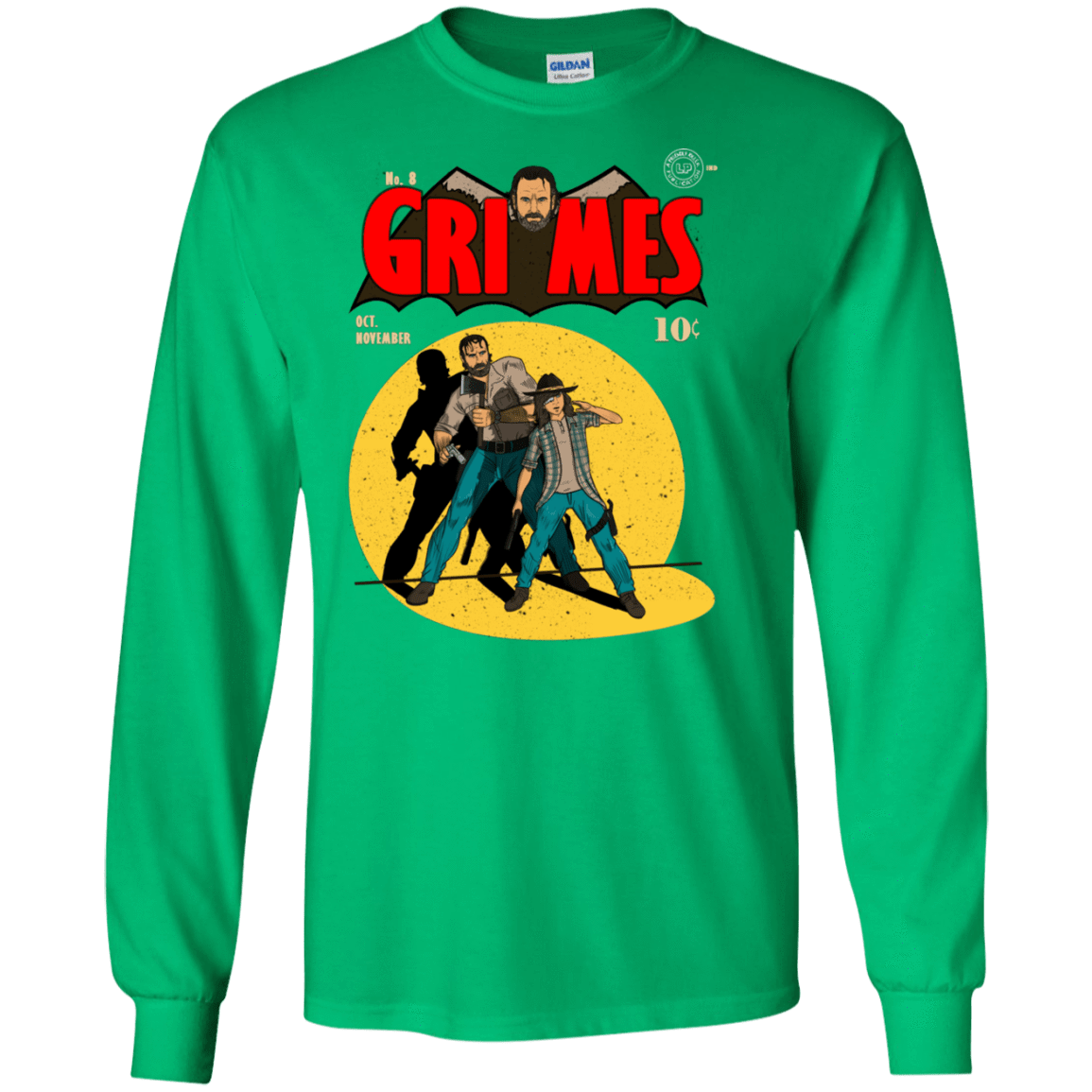 T-Shirts Irish Green / S Grimes Men's Long Sleeve T-Shirt