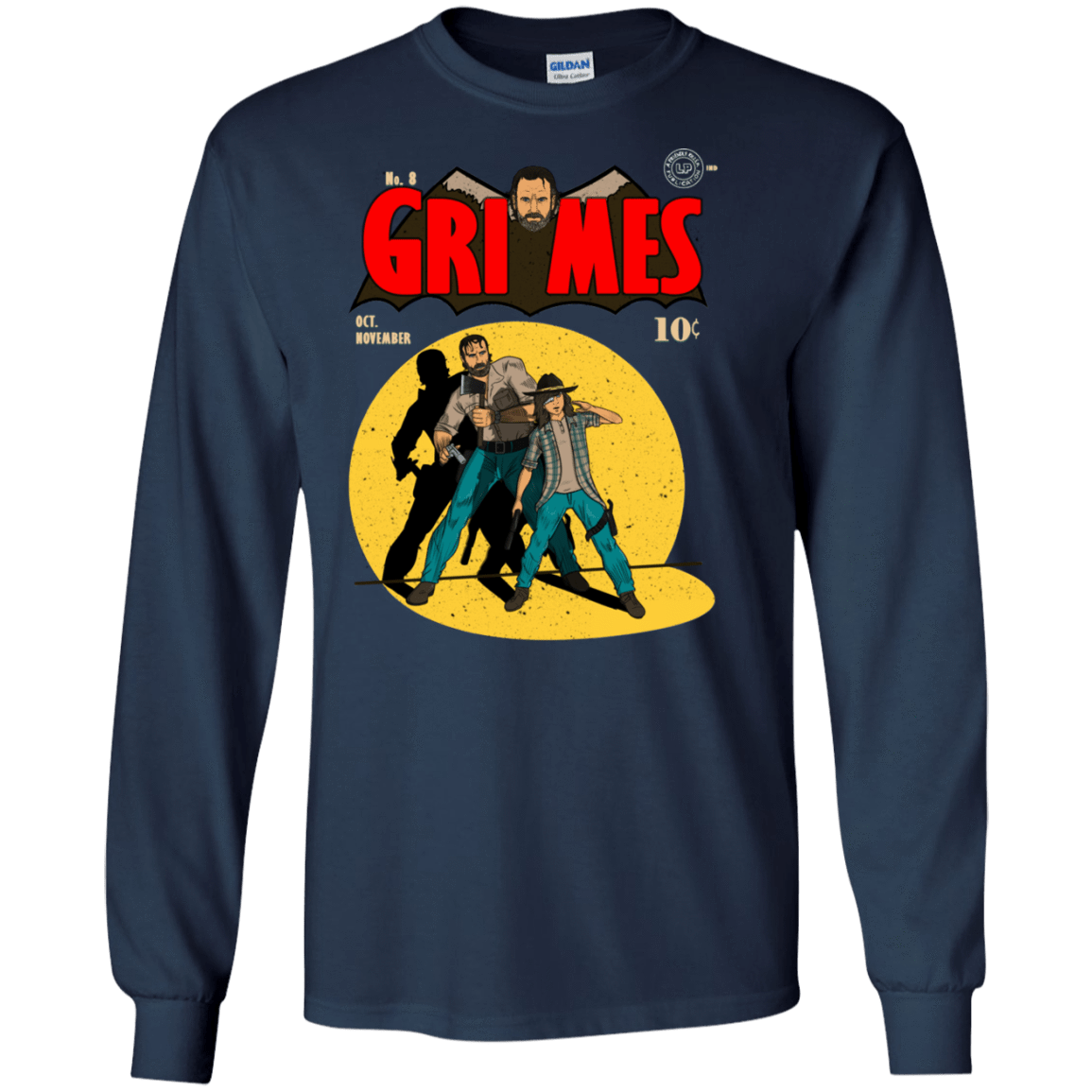 T-Shirts Navy / S Grimes Men's Long Sleeve T-Shirt