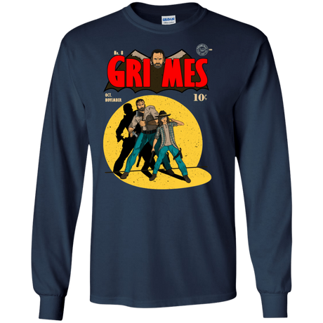 T-Shirts Navy / S Grimes Men's Long Sleeve T-Shirt