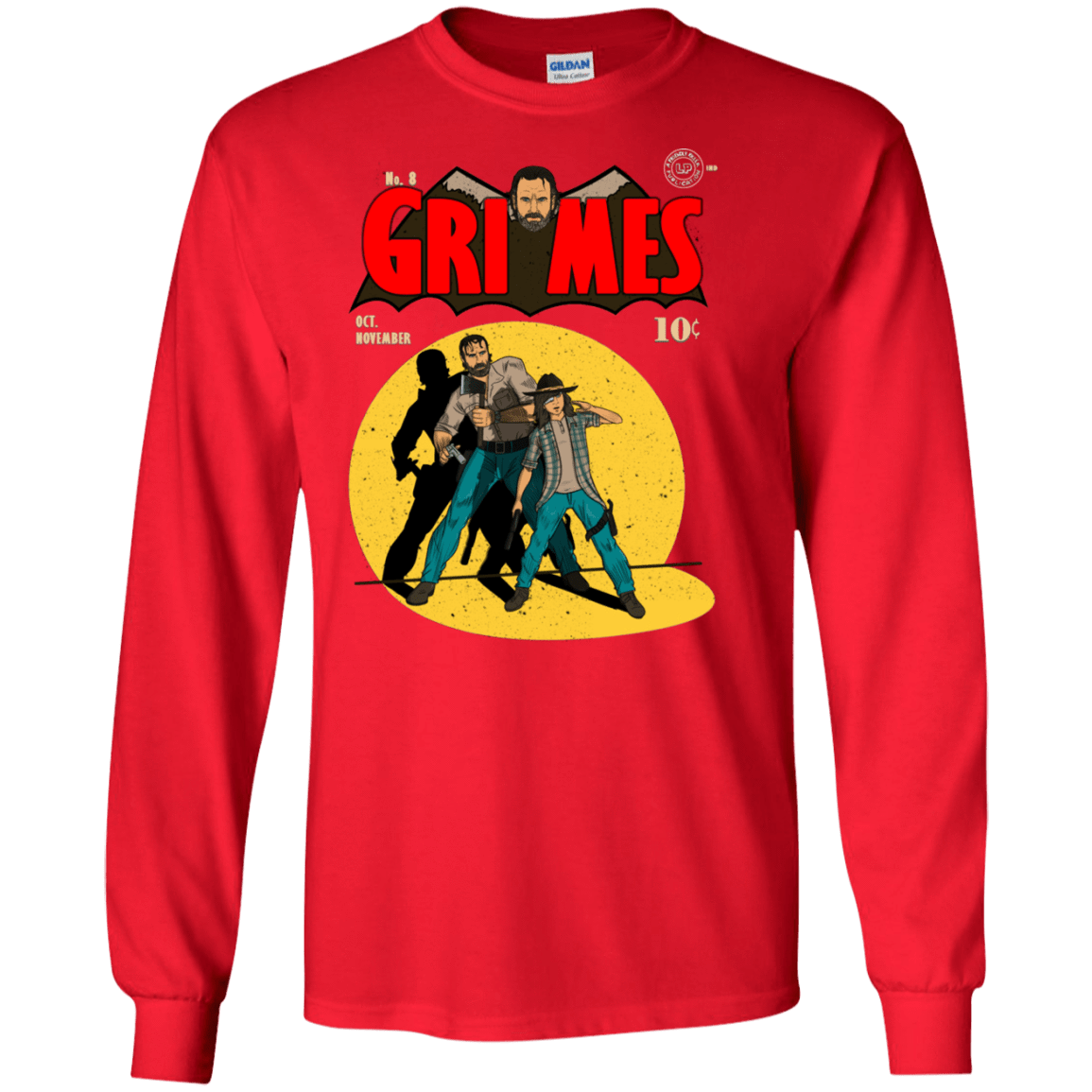 T-Shirts Red / S Grimes Men's Long Sleeve T-Shirt