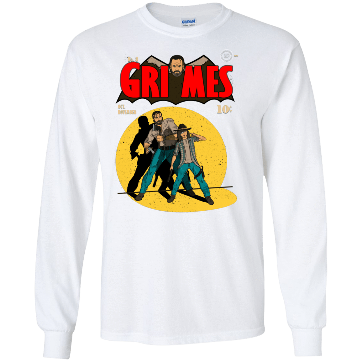 T-Shirts White / S Grimes Men's Long Sleeve T-Shirt