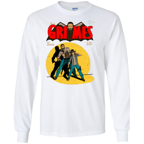 T-Shirts White / S Grimes Men's Long Sleeve T-Shirt