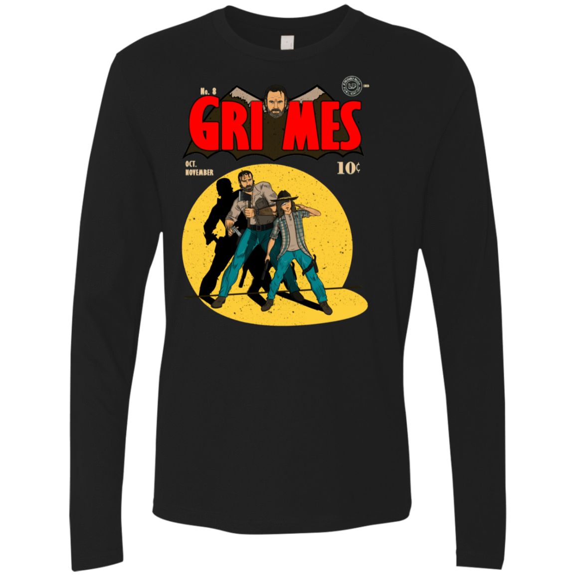 T-Shirts Black / S Grimes Men's Premium Long Sleeve