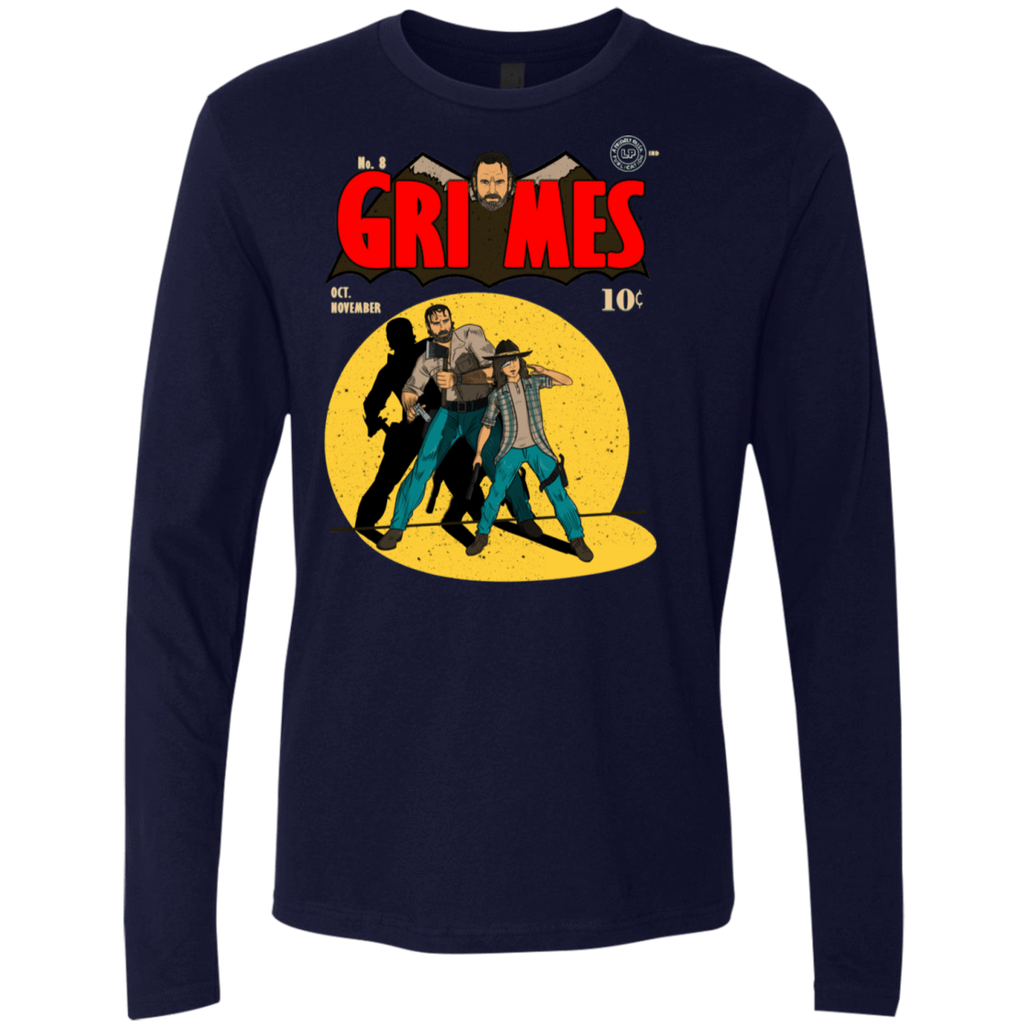 T-Shirts Midnight Navy / S Grimes Men's Premium Long Sleeve