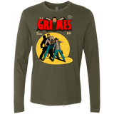 T-Shirts Military Green / S Grimes Men's Premium Long Sleeve