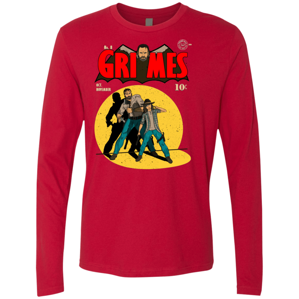 T-Shirts Red / S Grimes Men's Premium Long Sleeve