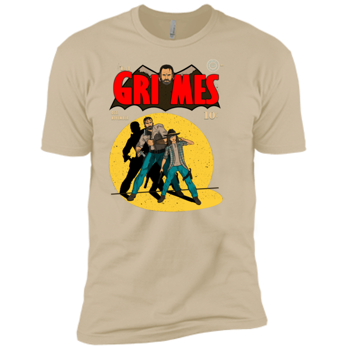 T-Shirts Sand / X-Small Grimes Men's Premium T-Shirt