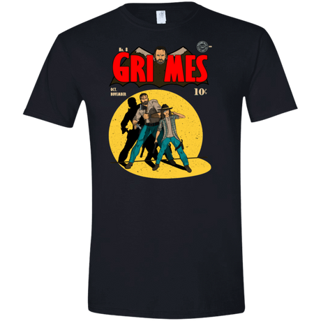 T-Shirts Black / X-Small Grimes Men's Semi-Fitted Softstyle