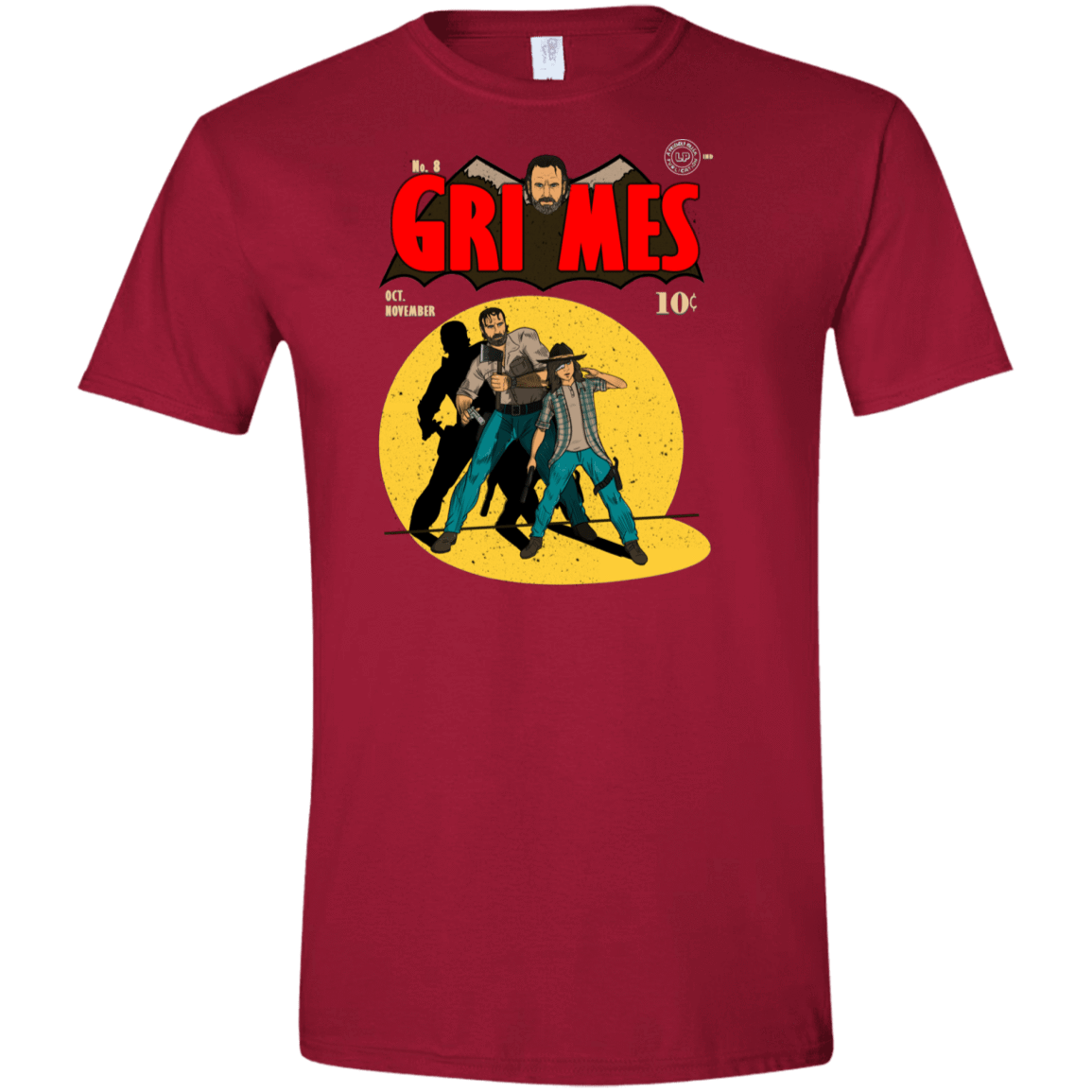 T-Shirts Cardinal Red / S Grimes Men's Semi-Fitted Softstyle