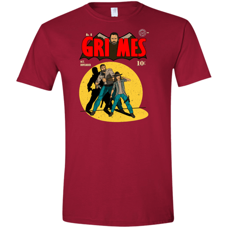 T-Shirts Cardinal Red / S Grimes Men's Semi-Fitted Softstyle
