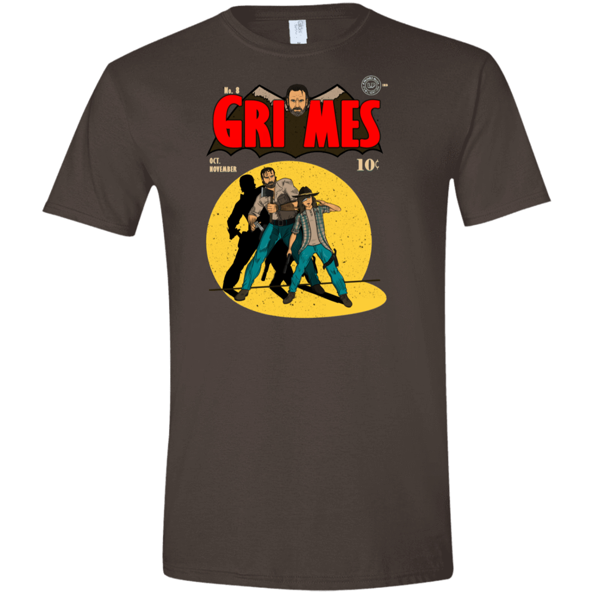 T-Shirts Dark Chocolate / S Grimes Men's Semi-Fitted Softstyle