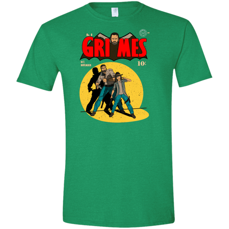 T-Shirts Heather Irish Green / S Grimes Men's Semi-Fitted Softstyle