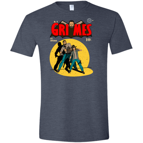 T-Shirts Heather Navy / S Grimes Men's Semi-Fitted Softstyle
