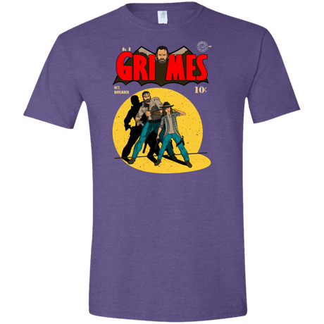 T-Shirts Heather Purple / S Grimes Men's Semi-Fitted Softstyle