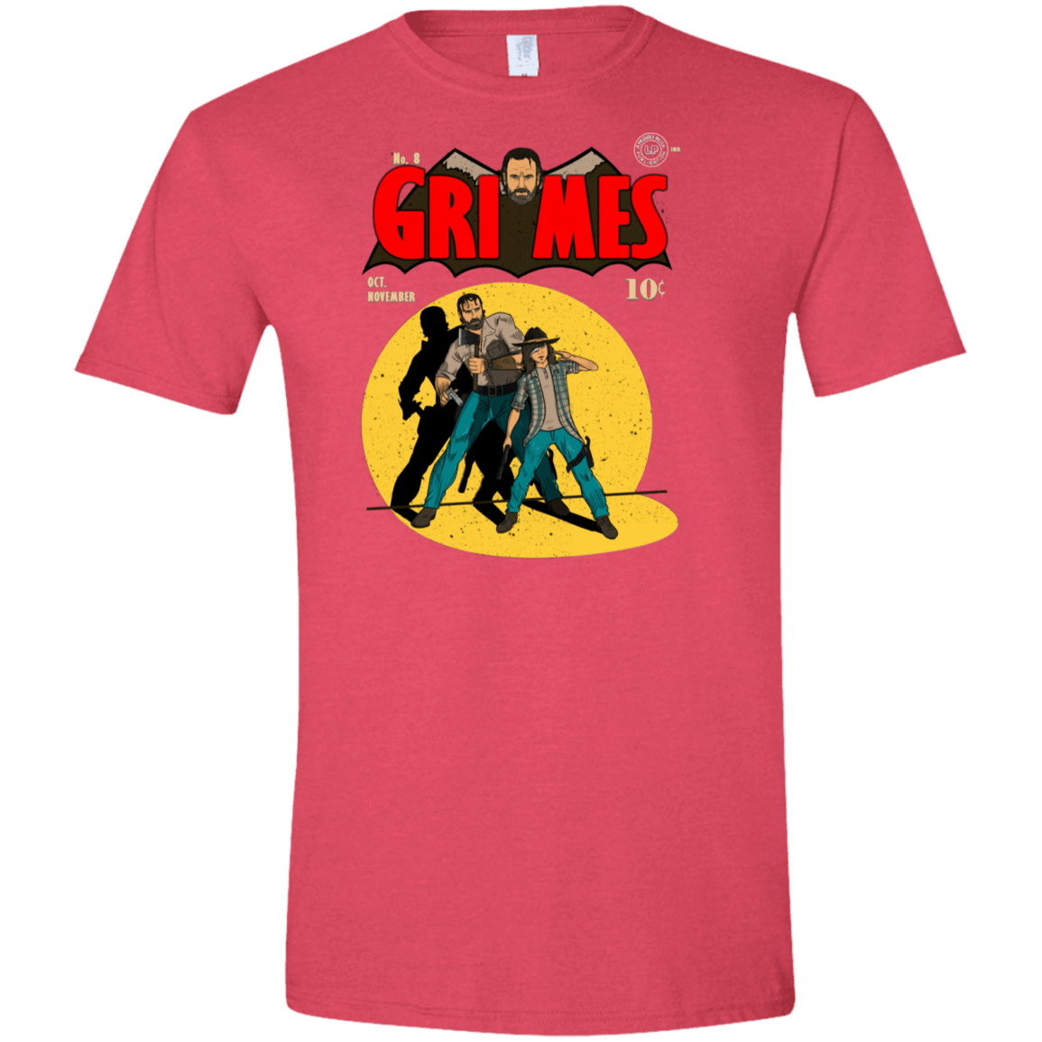 T-Shirts Heather Red / S Grimes Men's Semi-Fitted Softstyle