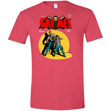 T-Shirts Heather Red / S Grimes Men's Semi-Fitted Softstyle