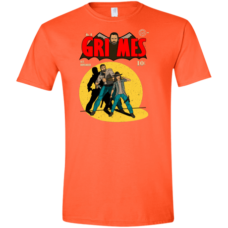T-Shirts Orange / S Grimes Men's Semi-Fitted Softstyle