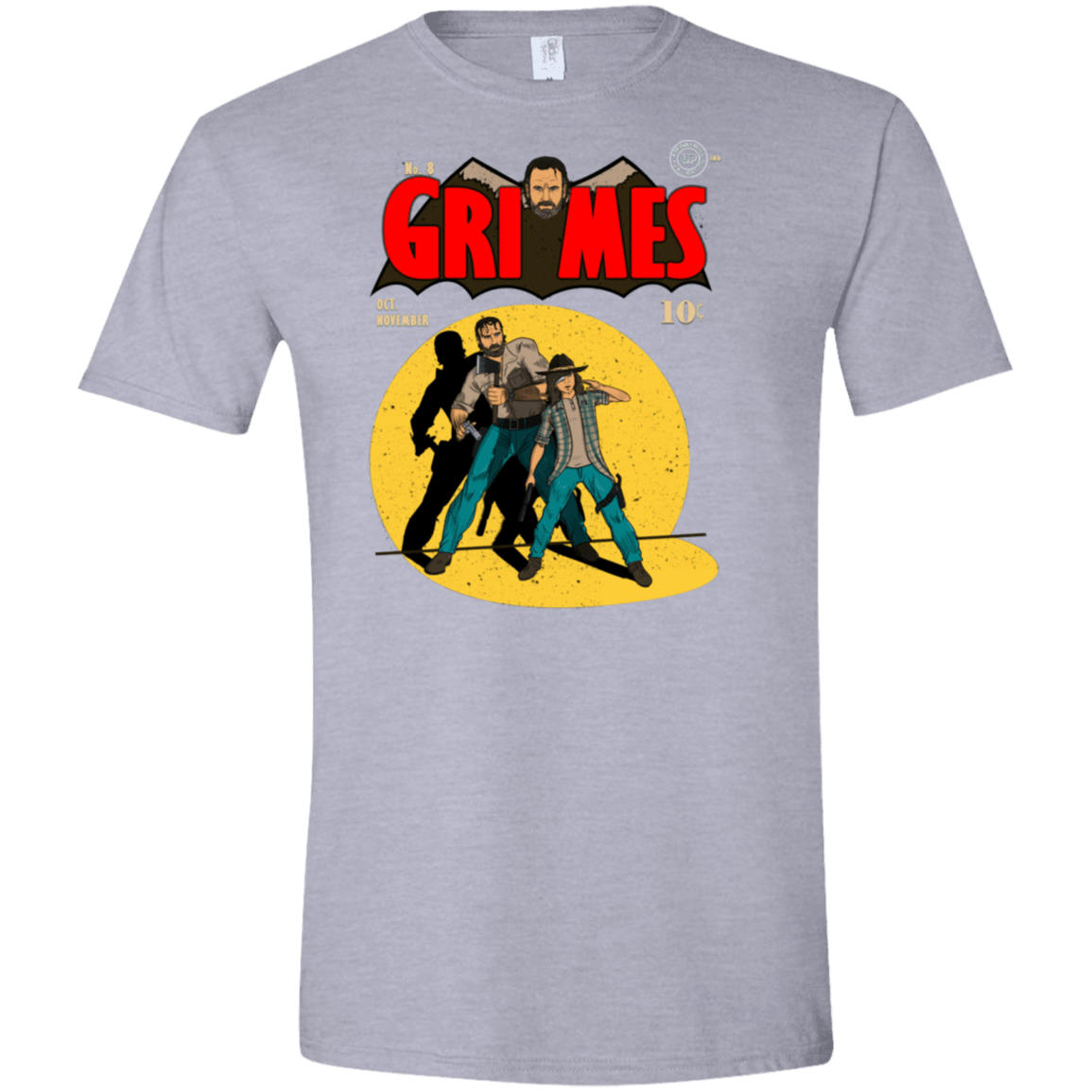 T-Shirts Sport Grey / X-Small Grimes Men's Semi-Fitted Softstyle