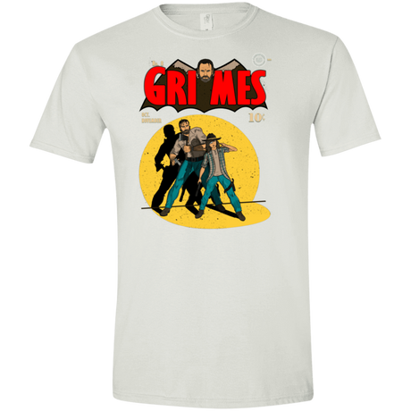 T-Shirts White / X-Small Grimes Men's Semi-Fitted Softstyle