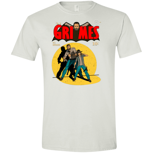 T-Shirts White / X-Small Grimes Men's Semi-Fitted Softstyle