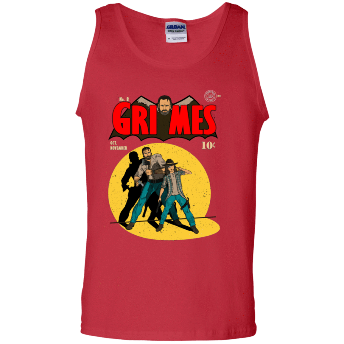 T-Shirts Red / S Grimes Men's Tank Top