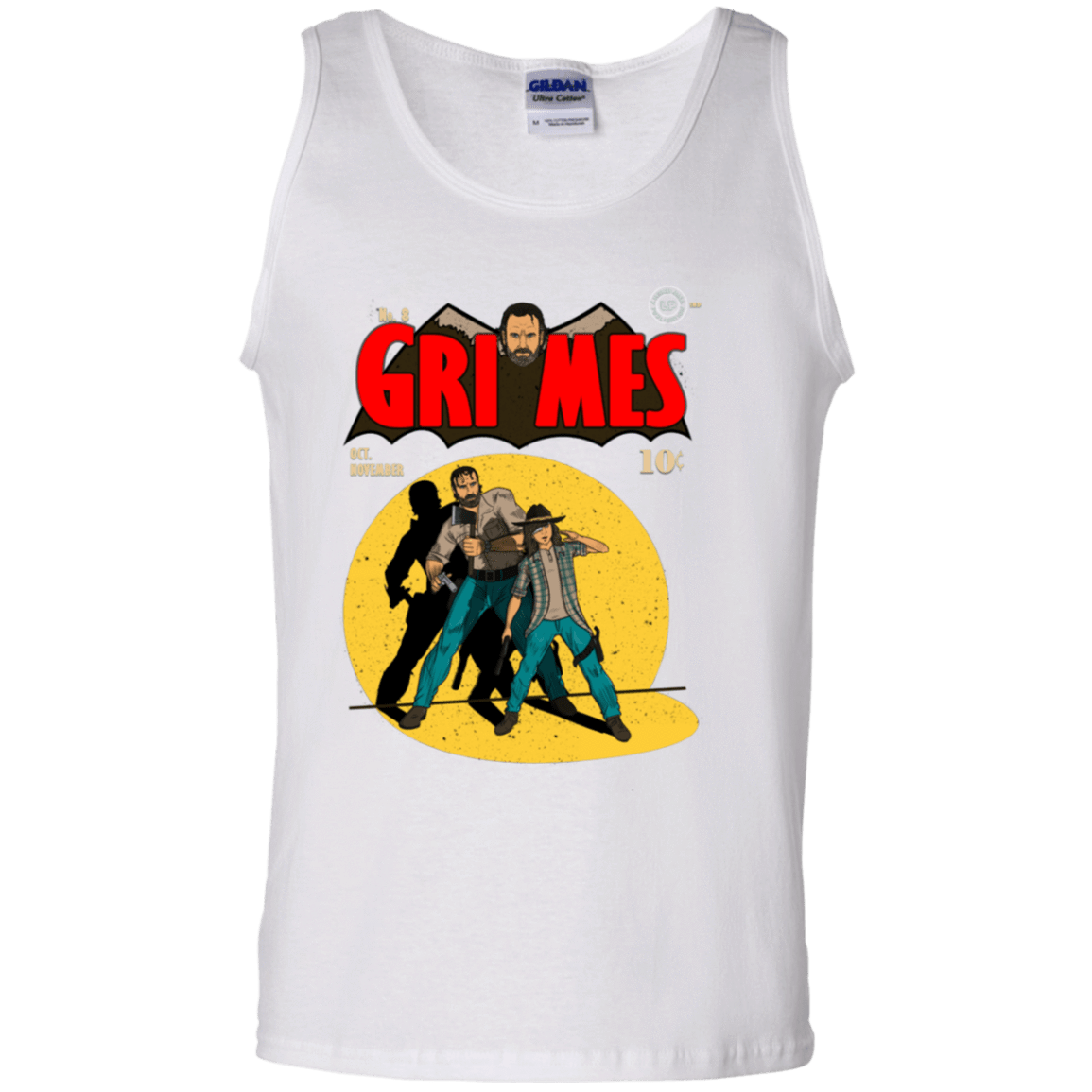 T-Shirts White / S Grimes Men's Tank Top