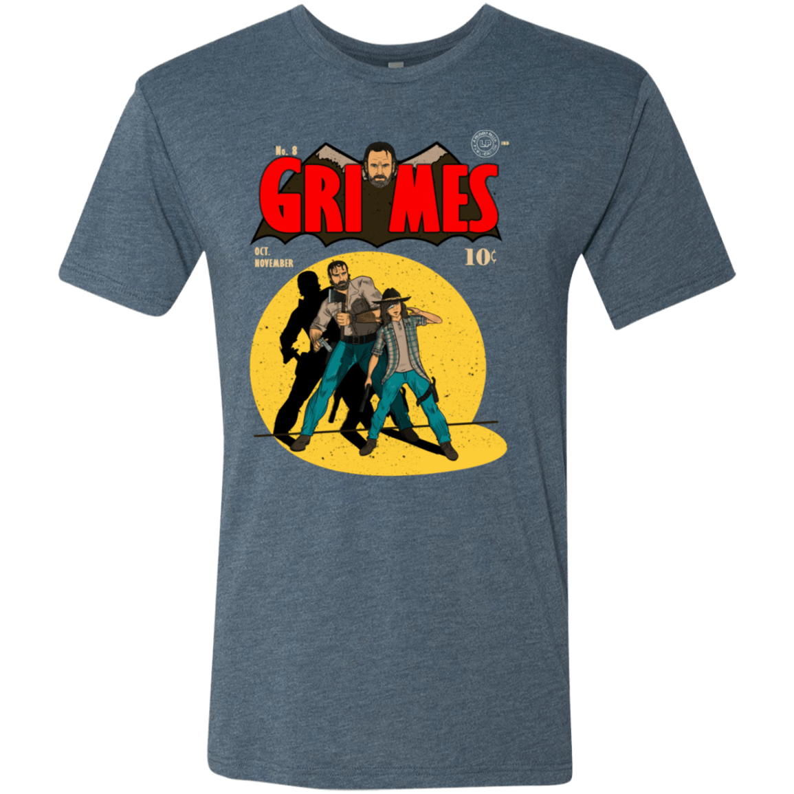 T-Shirts Indigo / S Grimes Men's Triblend T-Shirt