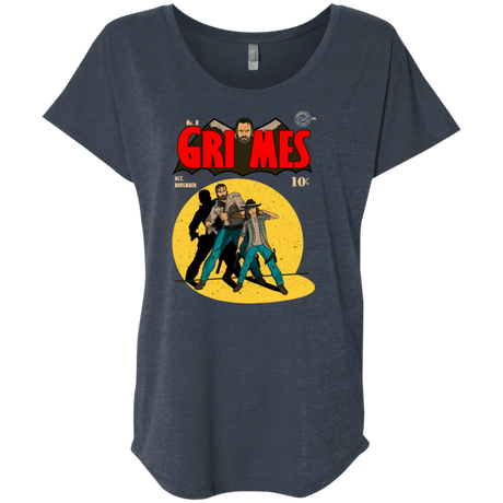 T-Shirts Vintage Navy / X-Small Grimes Triblend Dolman Sleeve