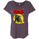 T-Shirts Vintage Purple / X-Small Grimes Triblend Dolman Sleeve