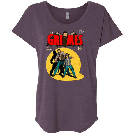 T-Shirts Vintage Purple / X-Small Grimes Triblend Dolman Sleeve