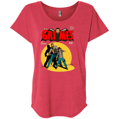 T-Shirts Vintage Red / X-Small Grimes Triblend Dolman Sleeve