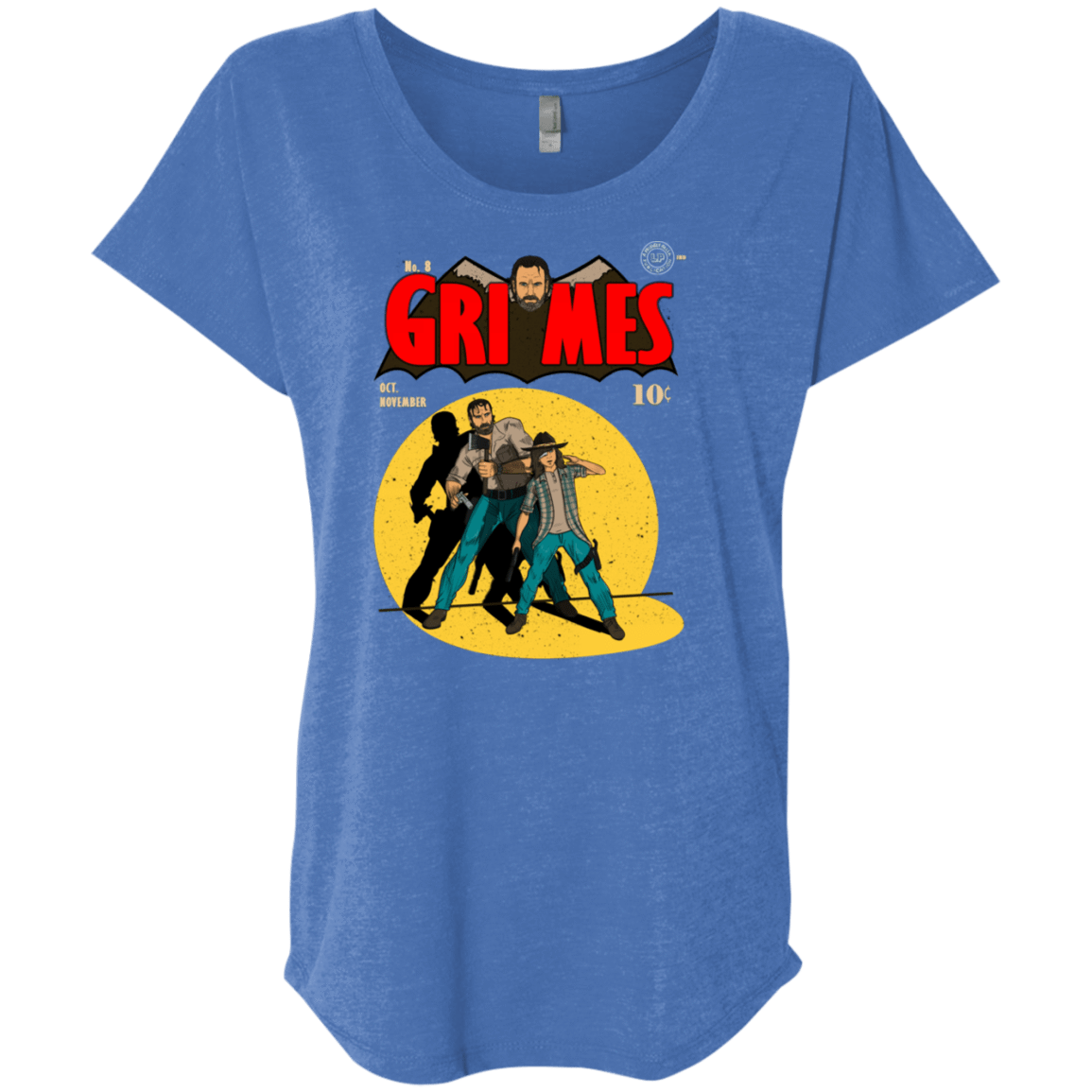 T-Shirts Vintage Royal / X-Small Grimes Triblend Dolman Sleeve