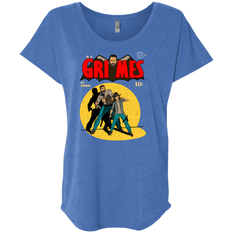 T-Shirts Vintage Royal / X-Small Grimes Triblend Dolman Sleeve