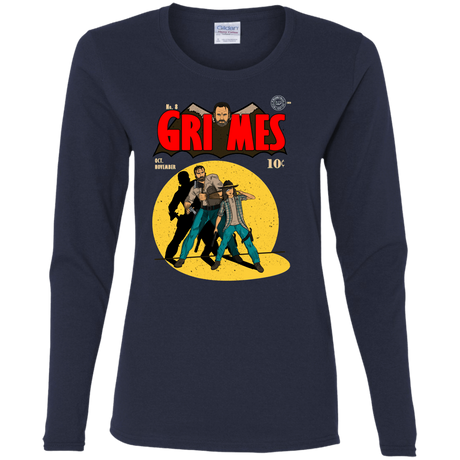 T-Shirts Navy / S Grimes Women's Long Sleeve T-Shirt