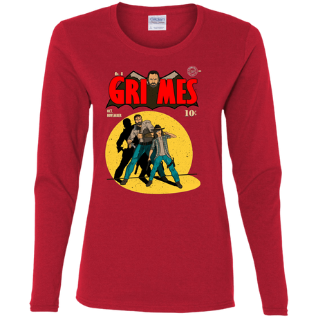 T-Shirts Red / S Grimes Women's Long Sleeve T-Shirt