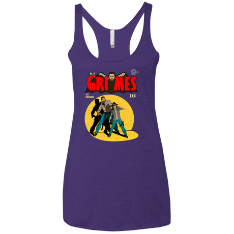 T-Shirts Purple Rush / X-Small Grimes Women's Triblend Racerback Tank