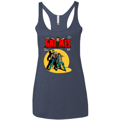T-Shirts Vintage Navy / X-Small Grimes Women's Triblend Racerback Tank