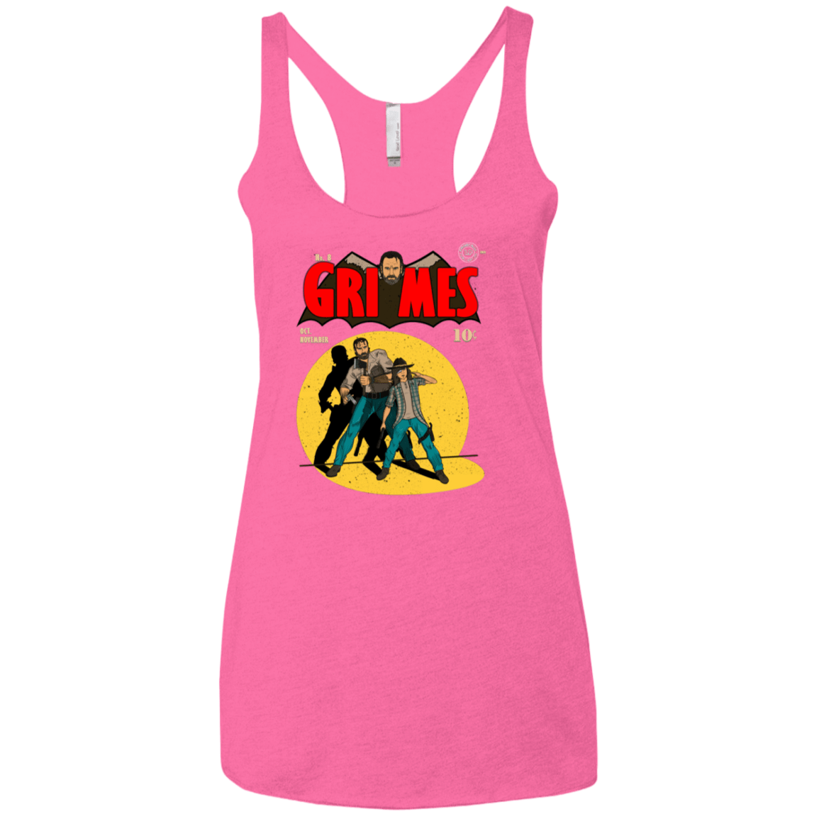 T-Shirts Vintage Pink / X-Small Grimes Women's Triblend Racerback Tank