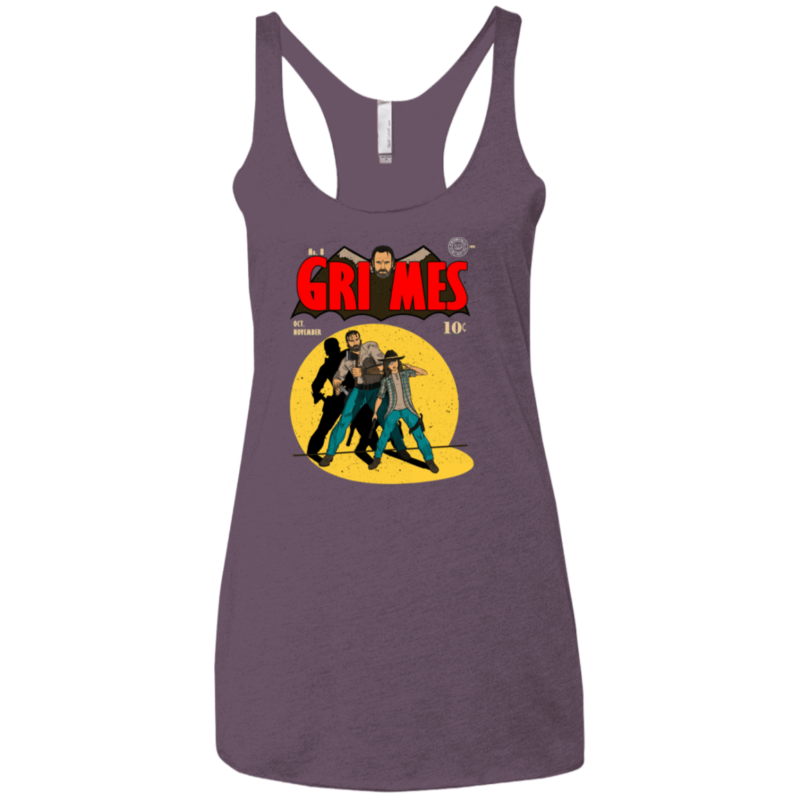 T-Shirts Vintage Purple / X-Small Grimes Women's Triblend Racerback Tank